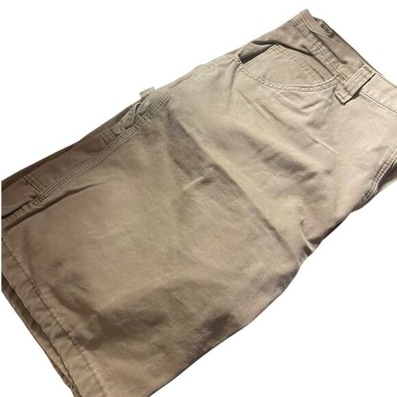Wrangler mens tan carpenter shorts excellent condition size 38 see pics - Picture 1 of 2